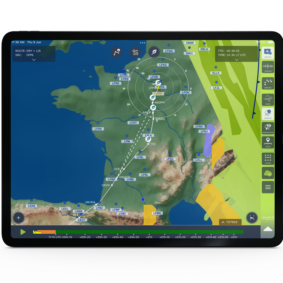 Seamlessly integrated with SITA OptiFlight® Seamlessly integrated with SITA OptiFlight®